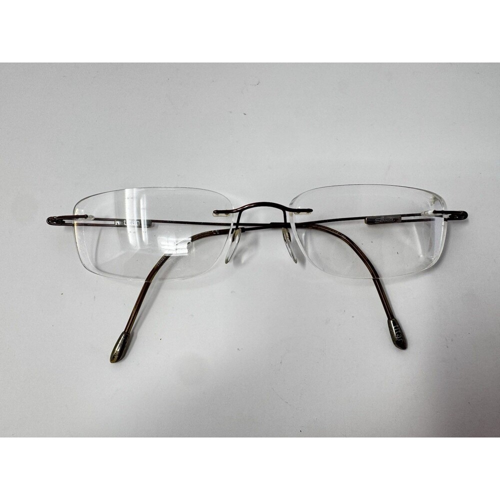 Silhouette Titan 7581 6087 Brown Rimless Eyeglass Frames 19-140 Austria